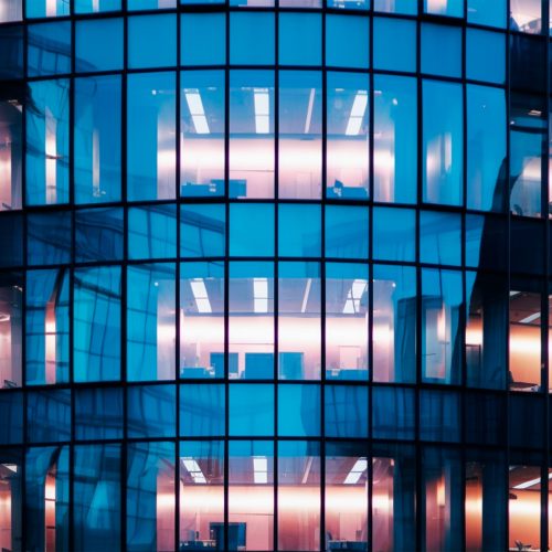 Financial district, business skyscraper, panoramic glass texture - AI generated image Financial district, business skyscraper, panoramic glass texture AI generated image